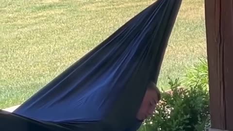 🤣😴 Falling Asleep Upside Down In A Hammock With A Smiley Drool! | FunFM