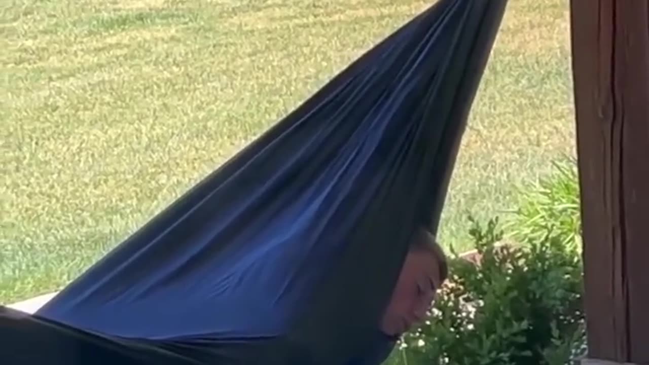 🤣😴 Falling Asleep Upside Down In A Hammock With A Smiley Drool! | FunFM