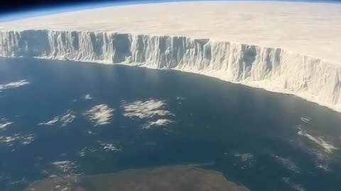 NASA leaks image of earths massive ice wall.