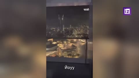 A Tel Aviv resident's emotional reaction to an Iranian missile landing in his yard