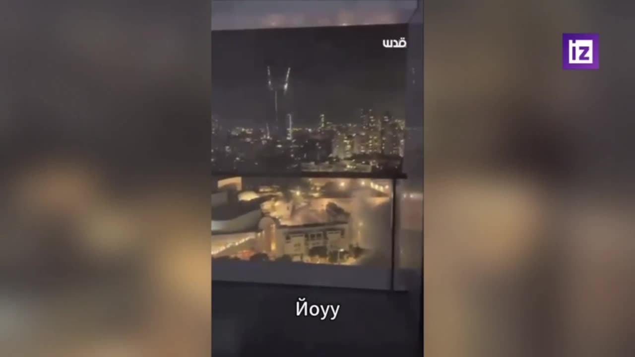 A Tel Aviv resident's emotional reaction to an Iranian missile landing in his yard