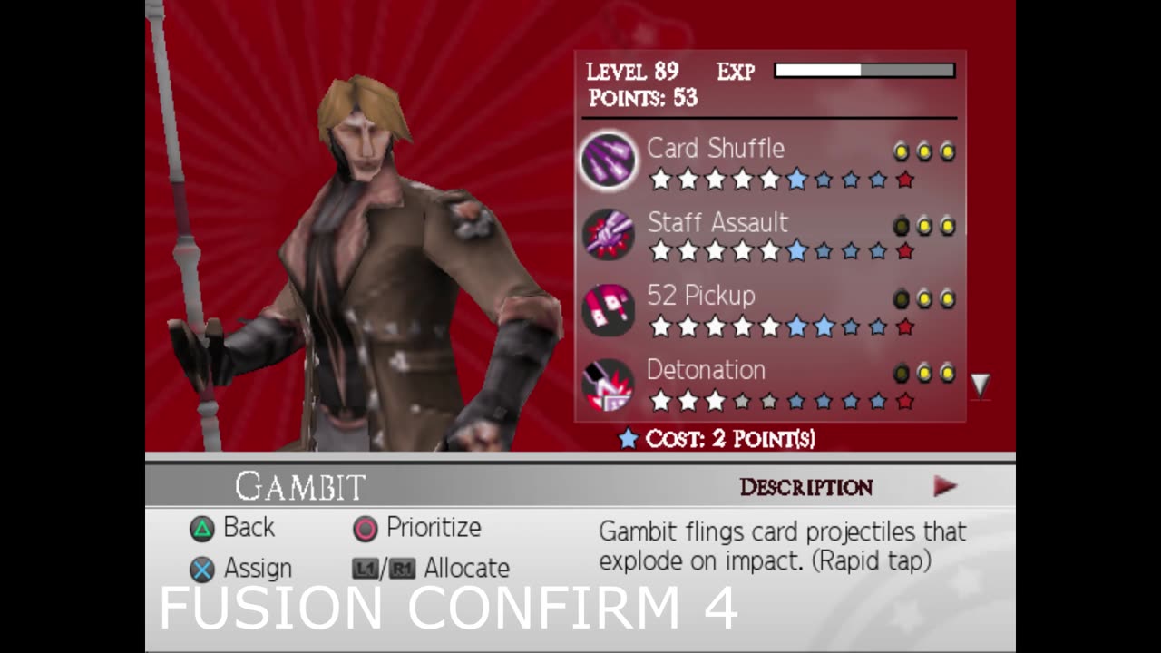 Ultimate Alliance 2 Gambit Voicelines