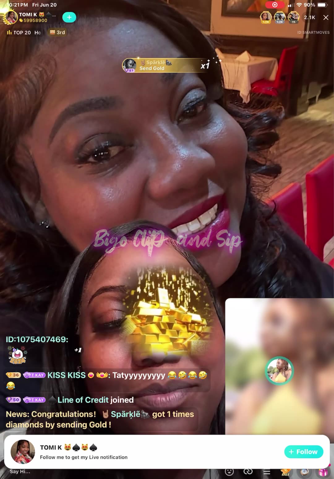 TomiKay unlines DreBaby after he gets mad-team PK Supa Papi Gucci Coko 6/20/25 #bigoclipandsip