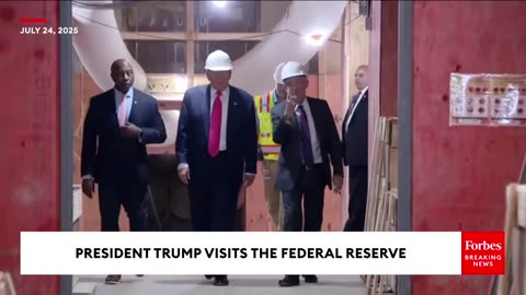 President Trump Pays A Visit To The Federal Reserve