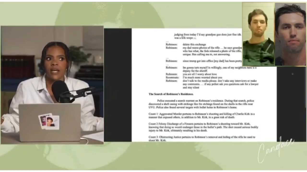 Candace Owens flat-out says the text messages of Tyler Robinson released are fake