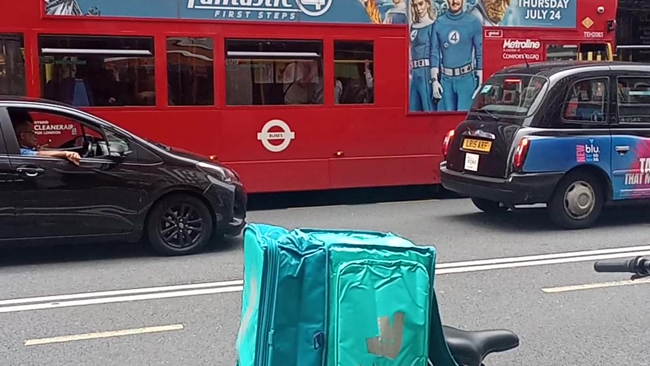 Fantastic Four Movie on Bus