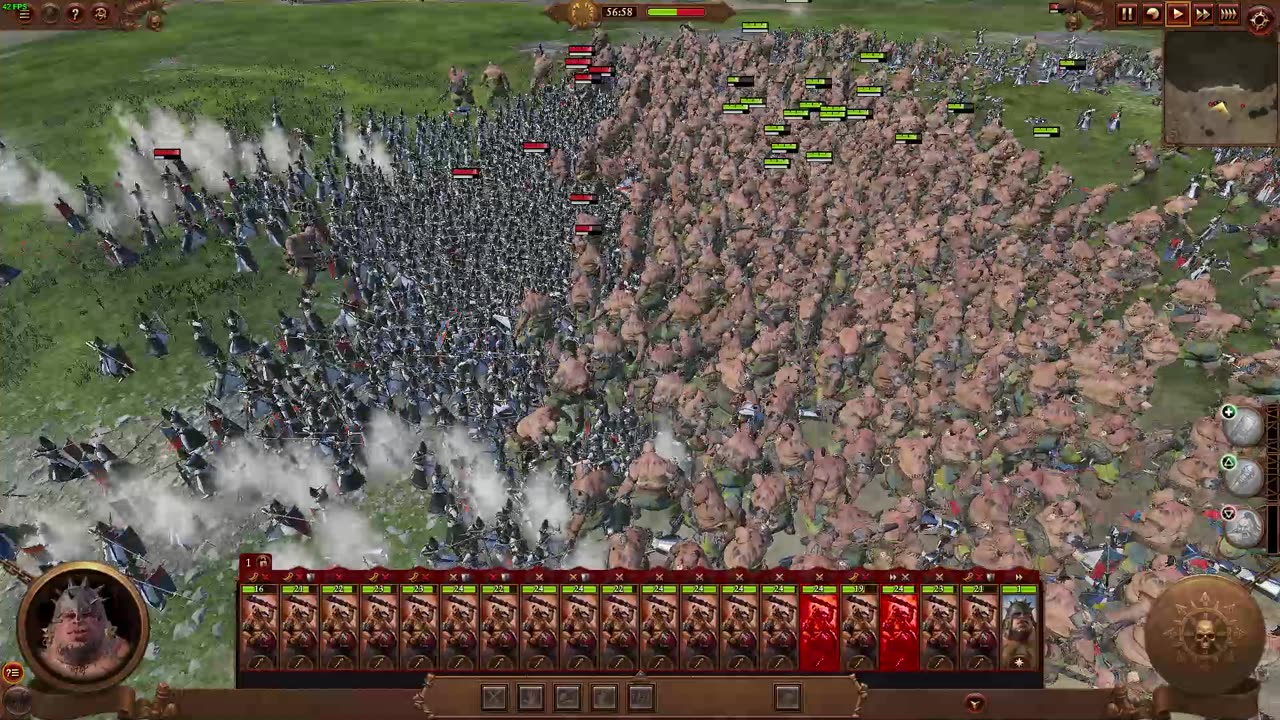total war warhammer 3 OGRE CHAAARGE!