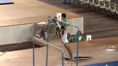 The banned “Dead Loop” of Olga Korbut in the 1972 Olympics.