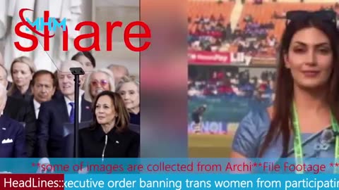 Trump signs executive order banning trans women from participating in women's sports*MHM News*USA