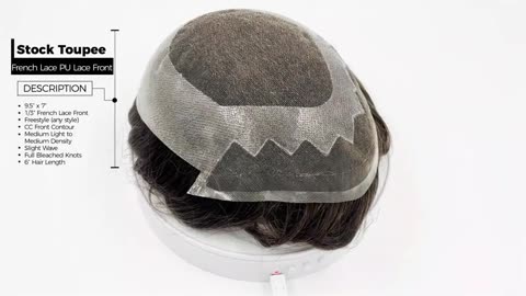 Modern Toupee for Men Designed for a Natural Finish