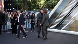 Tom Cruise lends his support to Brad Pitt at 'F1' premiere