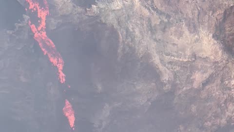 Lava Cascade Inside Bocca Nuova Crater