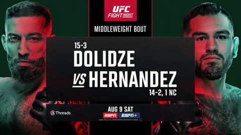 UFC Vegas 109i: Dolidze vs Hernandez – August 9th | Fight Promo