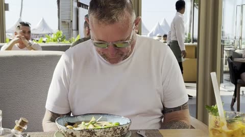 look at that beautiful smile on your face amazing food here in pattaya