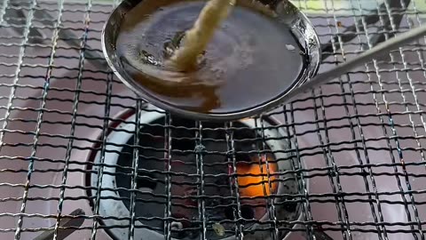 how to make dalgona candy - korean street food recipe! #shorts