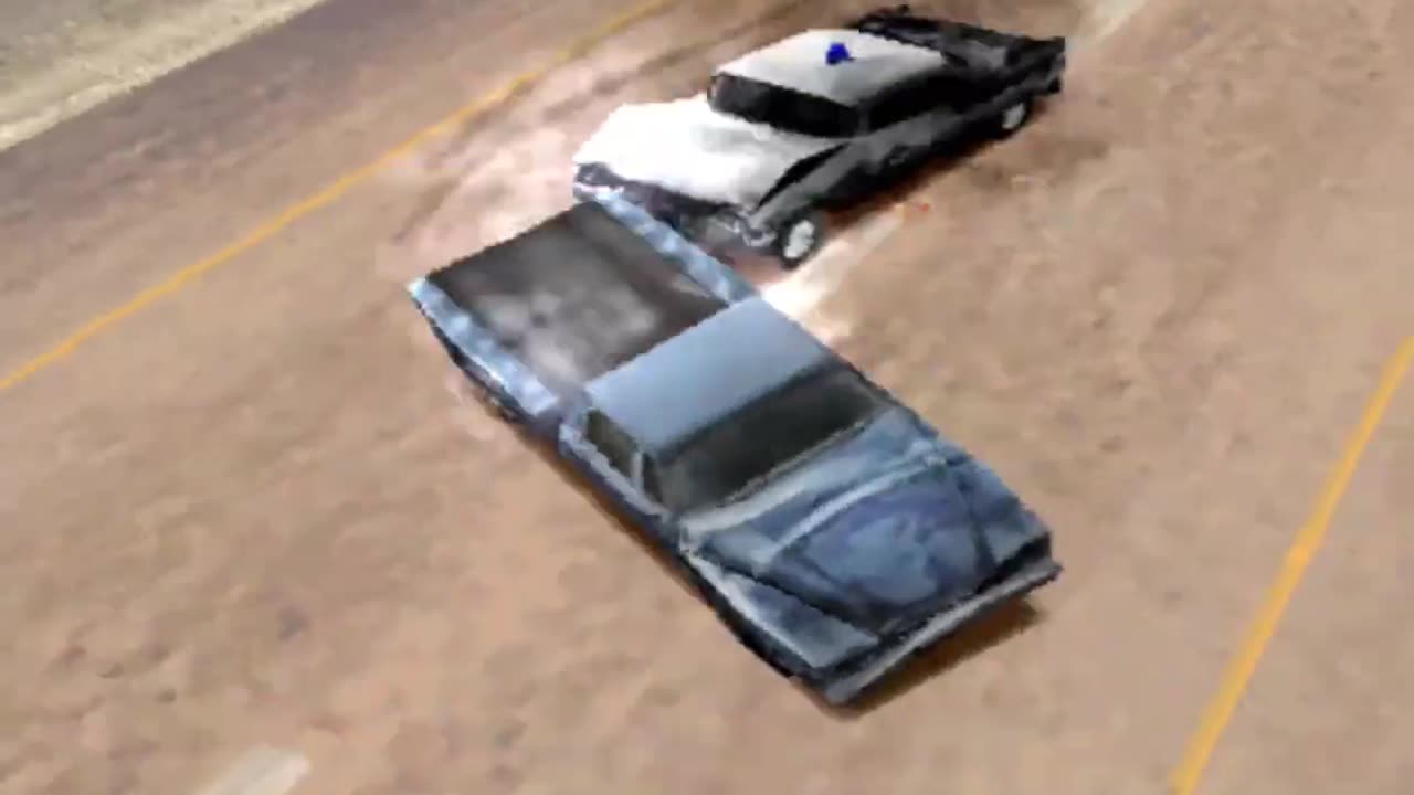 High speed chase of a 1954 Chevrolet 3100 pickup truck in Havana Cuba in the game Driver 2 - Part 2