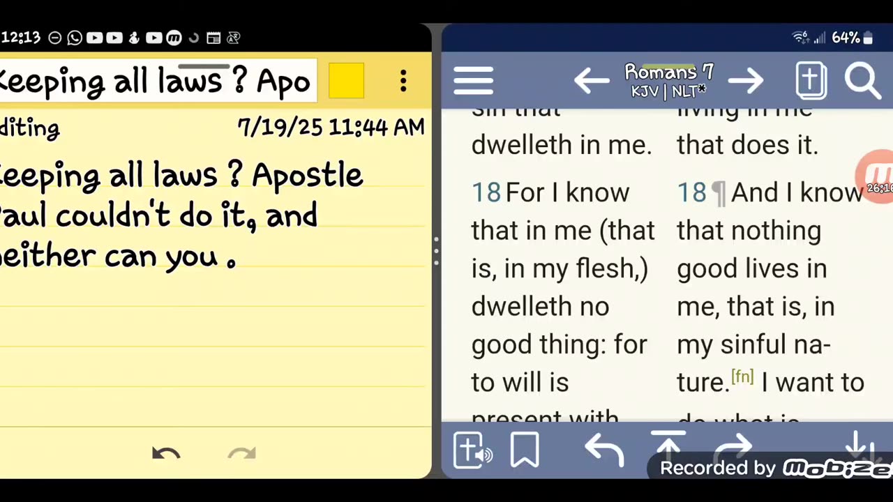 Keeping all laws ? Apostle Paul couldn't do it, and neither can you .