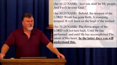 Jeremiah 30 – The days were to come when the fortunes of Israel will be restored. 2017