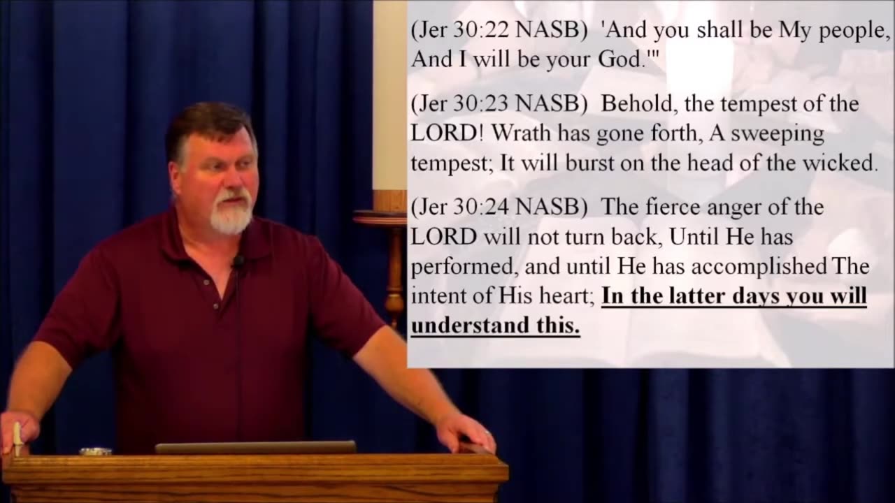 Jeremiah 30 – The days were to come when the fortunes of Israel will be restored. 2017