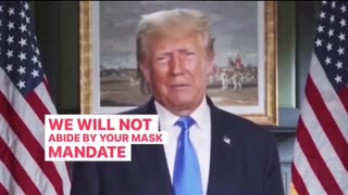 Trump mówi że lunatycy lewacy i inni chcą ponownie zrobić pandemię i lockdowny, przymus szczepionkowy i nakazać noszenie masek. Trump na to nie zezwala.