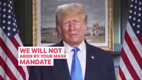 Trump mówi że lunatycy lewacy i inni chcą ponownie zrobić pandemię i lockdowny, przymus szczepionkowy i nakazać noszenie masek. Trump na to nie zezwala.
