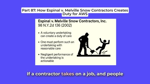 Part 87: How Espinal v. Melville Snow Contractors Creates Duty for AWS