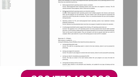 Student Work(Assignment)|COP4634 Operating System Concepts Explained Basic OS & Architecture Video