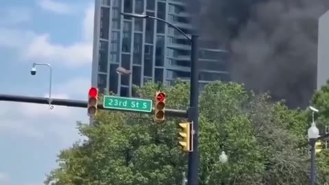 BREAKING: An explosion in Arlington, Washington D.C., after a black van exploded