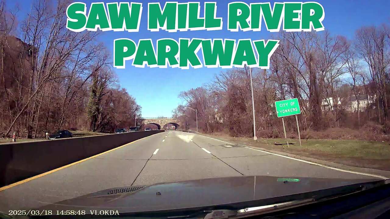 Escape the City! Scenic Drive on the Saw Mill River Parkway North Connecting to Cross County Parkway
