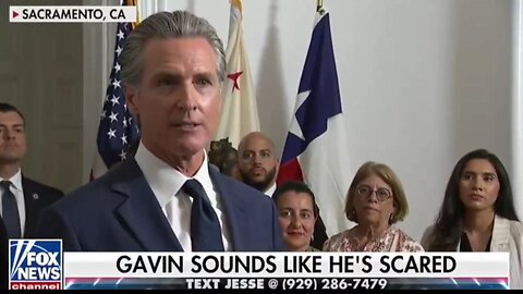 "They Drew First Blood - we're responding to this action" says Gavin Newsom