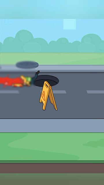 The Dangers of Road Work: A Personal Experience with an Accident #shorts