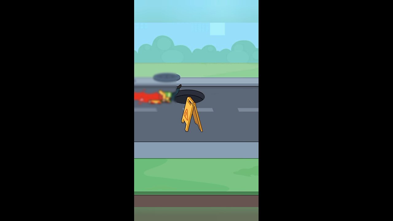 The Dangers of Road Work: A Personal Experience with an Accident #shorts