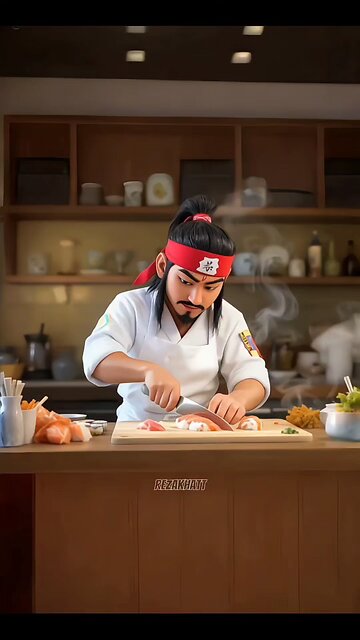 Master Sushi Chef at work