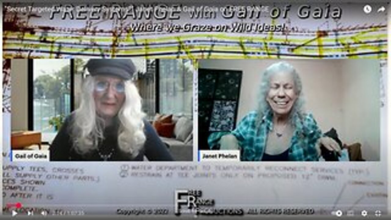 "Secret Targeted Water Delivery Systems?" Janet Phelan & Gail of Gaia on FREE RANGE
