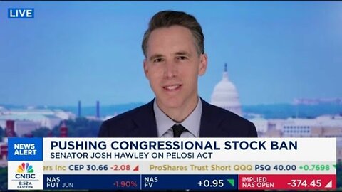 Hawley Makes The Case For His PELOSI Act To Ban Members Of Congress From Trading Stocks