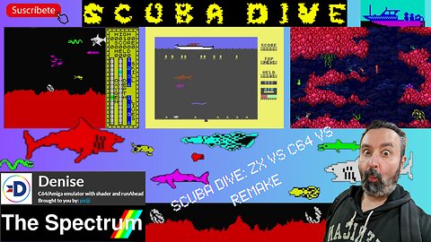 🤿 SCUBA DIVE en ZX Spectrum y Commodore 64 | Nostalgia Gamer vs. Remake Moderno 🦑🐙🦈