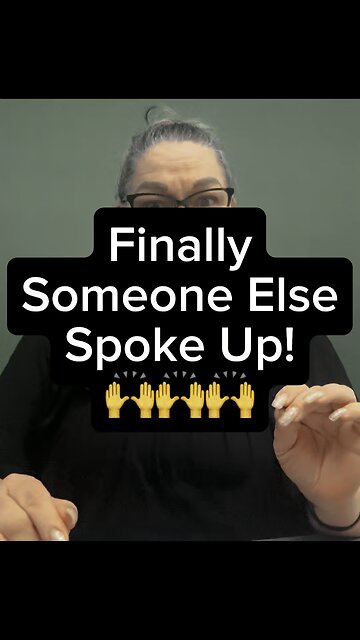Finally Someone Else Spoke Up! 🙌