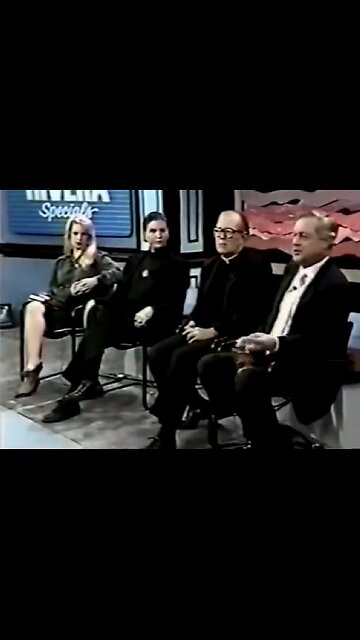 (1988) Former FBI Chief Ted Gunderson, Col. Michael Aquino, & Zeena LaVey on Geraldo Show