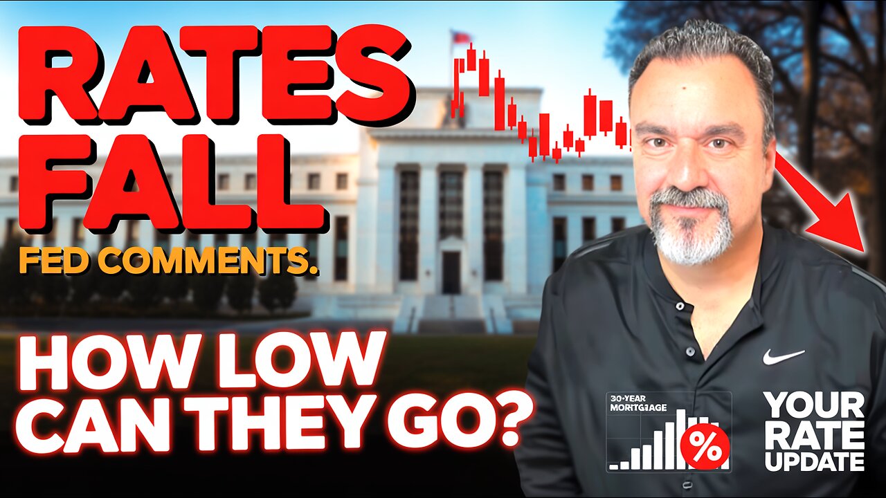 Mortgage Rates FALL After Fed Comments — How Low Will They Go?