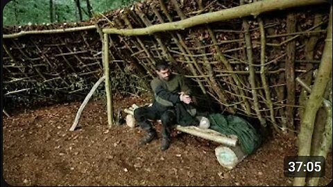 3 Days Building a Survival Shelter 🪵🔥 Solo Bushcraft Camping in the Wilderness 🌲⛺