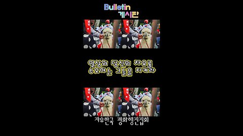 가자!, 당신의 일상을 수호하는 그들에게 준비됐나!~토요일은 자유국민행진 여의도로MD-21오늘도 안녕? /K- Freedom and Peace March Bulletin Board