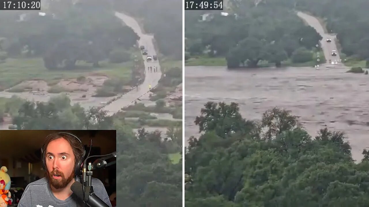 Texas flood timelapse is insane