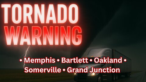 🌪️ TORNADO WARNING — Memphis • Bartlett • Collierville TN