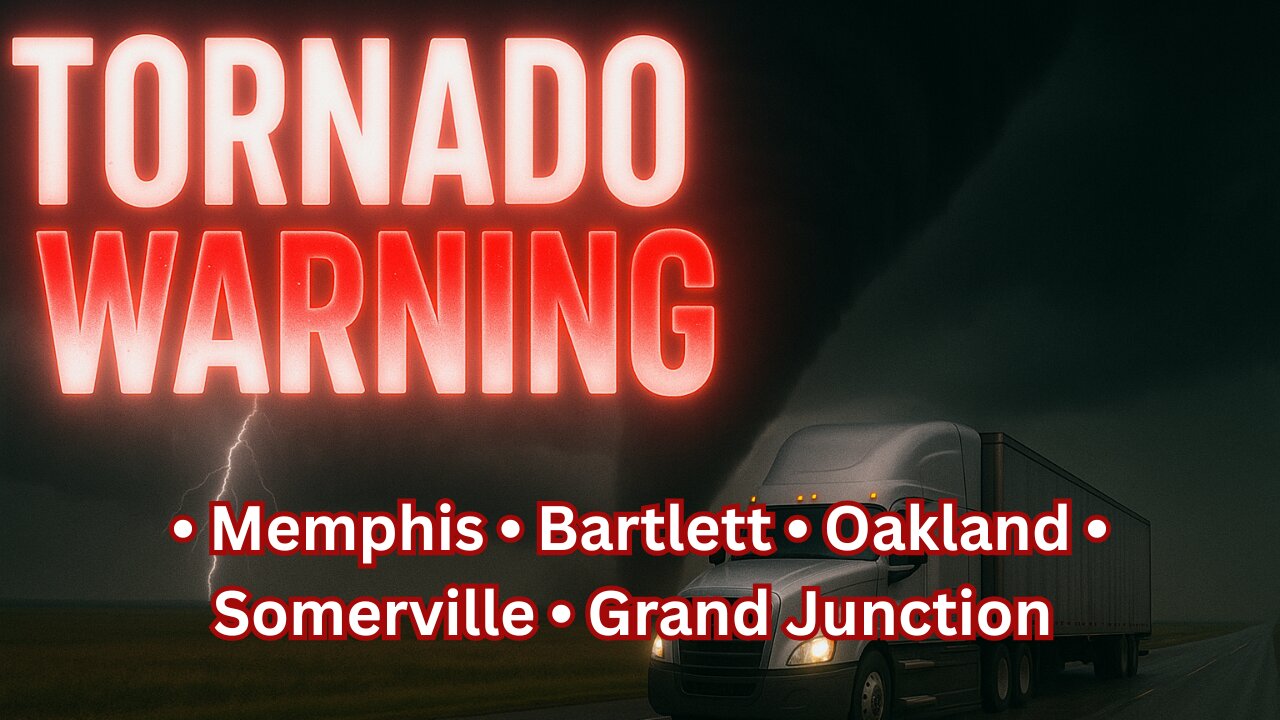 🌪️ TORNADO WARNING — Memphis • Bartlett • Collierville TN