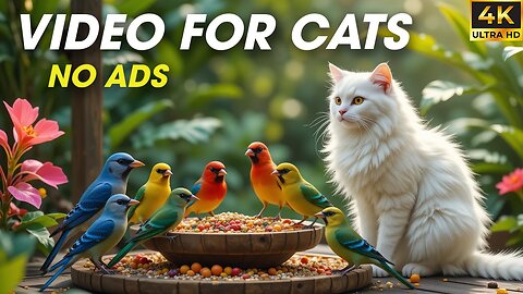 [NO ADS] The Most Interesting Video For Cats Watching Birds And Squirrels