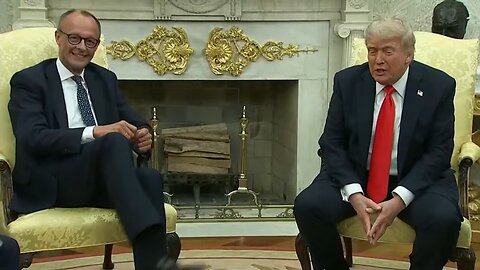 President Trump meets with German Chancellor Merz