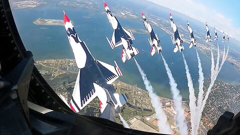 US Air Force Pilots Perform Crazy Stunts During Air Show