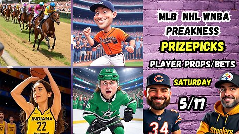 🔥7 HOT MLB PROPS | 🏀 WNBA PROPS | 🏒 NHL PROPS | 🐎 PREAKNESS SATURDAY 5/17/25