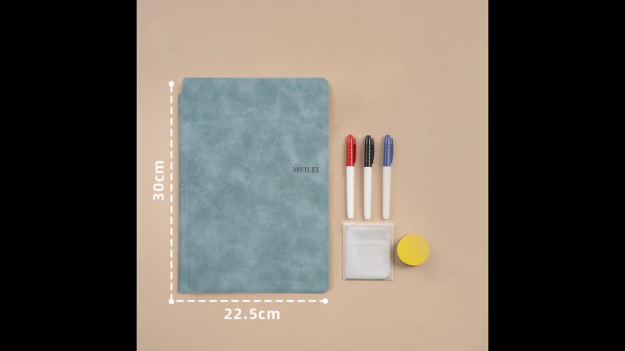 Leather Erasable Whiteboard Notebook