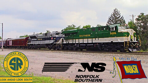 Railfanning in Erlanger KY Feat. NS 956 (Office Car Special) with SOU and WAB Heritage Units
